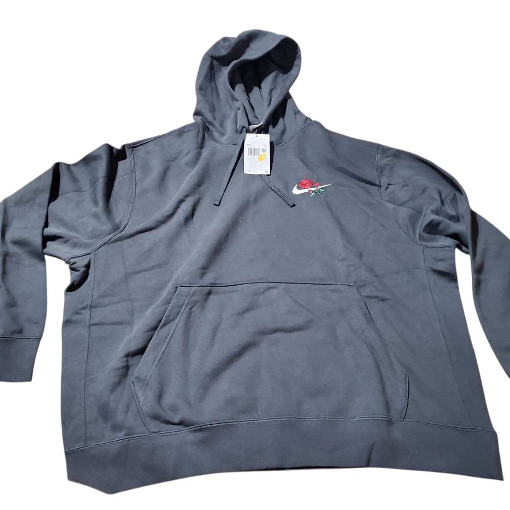 Nike Rose Swoosh Logo Hoodie Black Size XXL